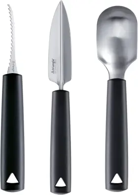 908350302 TRIANGLE Pumpkin Carving Set Steel Saw