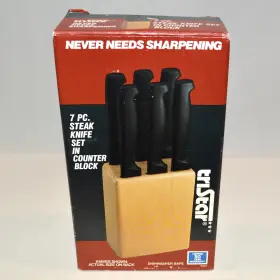 045908600709 TRISTAR Serrated Steak Knives Set Block