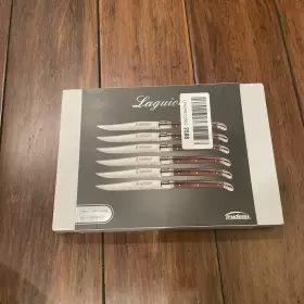 0973046 TRUDEAU Laguiole Steak Knives Exotic Stablewood