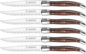 335743 TRUDEAU CORPORATION Laguiole Steak Knives Set Steel