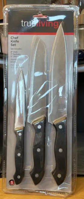 073287370531 TRUELIVING Chef Knife Set Chopper Sharp Carver