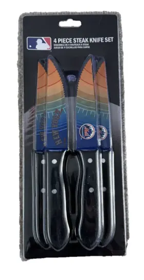 SKMB18 TSV HOME York Mets Steak Knife Set Collectible