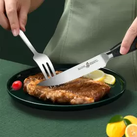 973755031862 TUO Steak Knife Set Serrated Knives #2