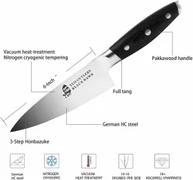 TC1210 TUO Kitchen Cooking Chefs Gyuto Knives Razor Sharp #3