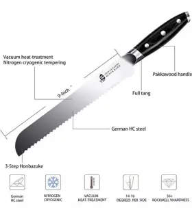 TC1214 TUO Bread Knife Serrated Cutter Cake #2