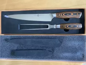 TC7038 TUO Kitchen Knife Fork Fiery Phoenix High Carbon Steel