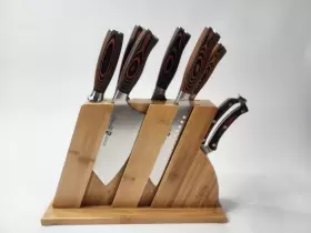 TUO-TC0714 TUO Kitchen Chef Knives Set Wooden Block Fiery #2