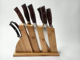 TUO-TC0714 TUO Kitchen Chef Knives Set Wooden Block Fiery #3