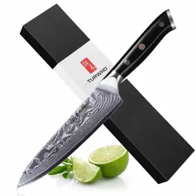 677306784752 TURWHO Utility Knife Classic Damascus Steel Kit