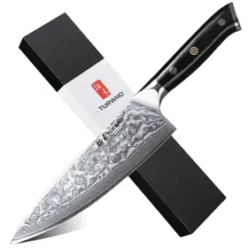 677306784943 TURWHO Chef Knife Classic Damascus Knives