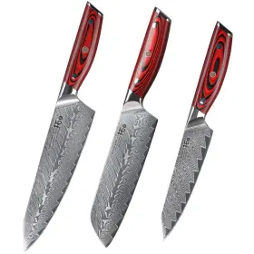 A000192025 TURWHO Chef Utility Santoku Knife Damascus Steel