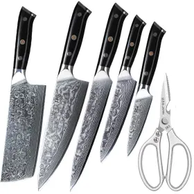 A25678SG10 TURWHO Kitchen Knives Damascus Steel Knife Chef