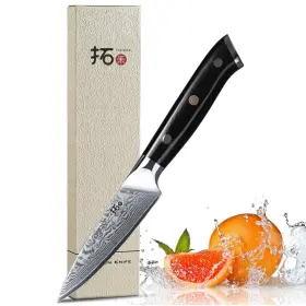 PK3.5-F040 TURWHO Paring Knife Damascus Steel Kitchen Peeling