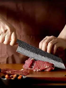 TURWHO-AC22453 TURWHO Forged Kiritsuke Knife Damascus Steel #3