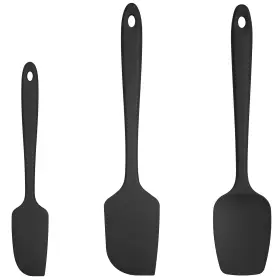 EUST01-3-BK U-TASTE Silicone Spatula Set High Heat Seamless