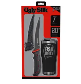 Ustoolsknftum UGLY STIK Tools Fishing Fillet Knife Tumbler