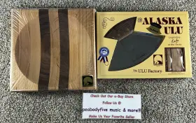 757964666666 ULU Alaska Statehood Knife Wooden Chopping Bowl