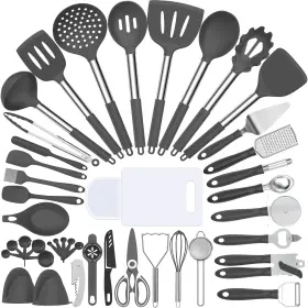 B08VDWY54D UMITE CHEF Silicone Cooking Utensil Set Heat