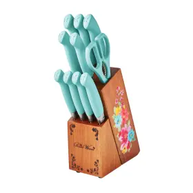 705353793578 UN BRAND Breezy Blossoms Steel Knife Block Set