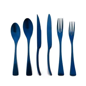 KAYAMA-BLU6X1 UNITURCKY Steel Flatware Set Silverware Cutlery