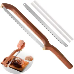 UP-MBD-5 UPRICHYA Sourdough Bread Slicer Homemade Bow Wood
