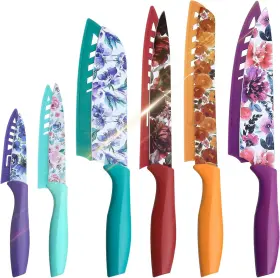 KK0031 UPTRUST Kitchen Knife Set Steel Coated Chef Cutlery