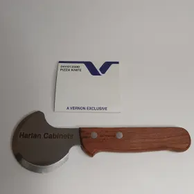 04V012500 VERNON Pizza Knife Sharp Blade Wood Handle Harlan