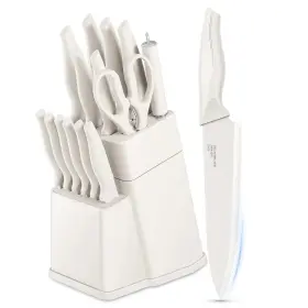 705353424946 VESTEEL Knife Set Kitchen Block High Carbon Kit