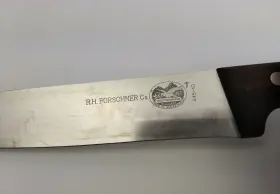 445-10 VICTORINOX Rh Forschner Forged Chef Knife Blade Wood #3