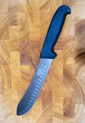 5.7423.20 VICTORINOX Butcher Knife Straight Granton Blade Pro