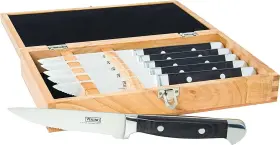 719377417556 VIKING Culinary Steel Pakkawood Steak Knife Set