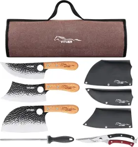 313102749730 VITUER Forged Viking Cutting Tool Set Serbian