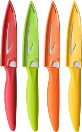 PK4PC VITUER Paring Knife Knives Cover Peeling Kn
