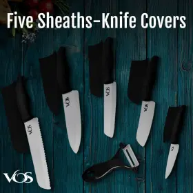 653948782714 VOS Ceramic Knife Set Knives Kitchen #3