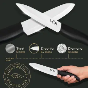 728303475348 VOS Ceramic Knife Set Knives Kitchen Wit #3