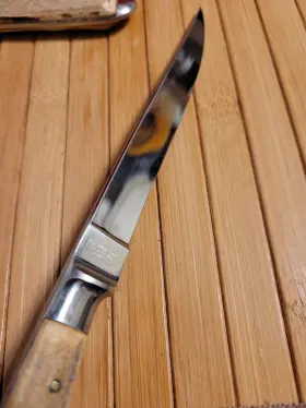 123321 VOSS Solingen Blade Set Antler Steak Knives Box Obo #2