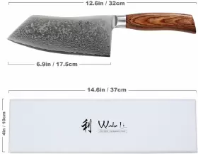 250567706952 WAKOLI Edib Pro Kitchen Knife Setdamascus Chef #2