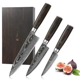 3DM-SET-ESE WAKOLI Damascus Knife Knives Chef
