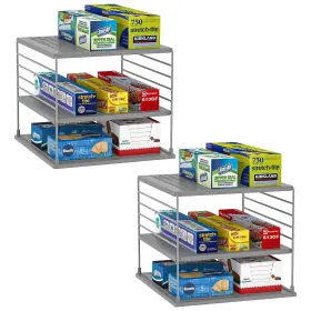 B0BTP5RGFC WANCHIY Cabinet Organizer Foil Wrap Holder Divided