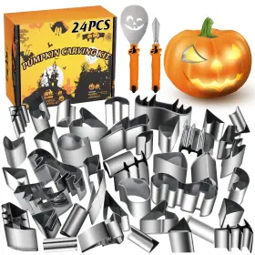 SET03 WANNTS Pumpkin Carving Safe Steel Tools Kids Kit
