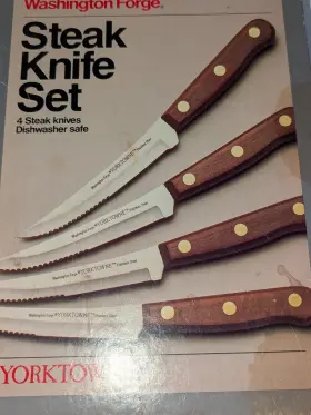P3945L WASHINGTON FORGE Yorktowne Steak Knife Set Steel