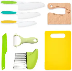 313019041033 WAYDA Wooden Kids Kitchen Knifes Cooking Kni