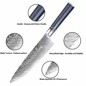 792119909731 WEKIT Chef Knife Damascus Kitchen Sharpest #3