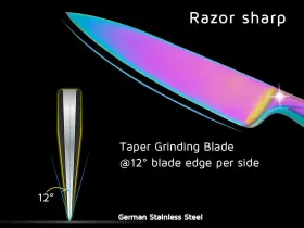 RS020 WELLSTAR Kitchen Knife Set Razor Sharp High Carbon #2