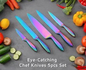 RS020 WELLSTAR Kitchen Knife Set Razor Sharp High Carbon #3