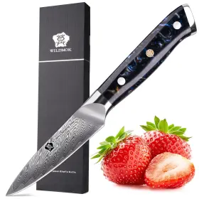 RY-SHU-GP-01 WILDMOK Damascus Paring Knife Steel Par