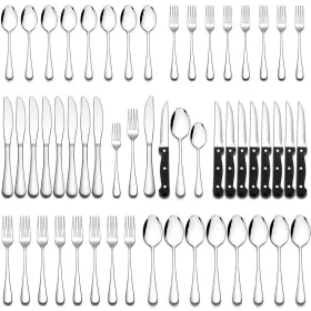194998652928 WILDONE Flatware Set Steak Knives Steel Cutlery