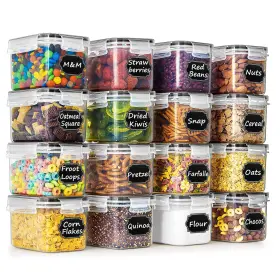 B08NSZL3P3 WILDONE Cereal Food Storage Container Set Cups