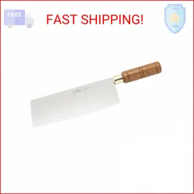 812944006297 WINCO Blade Cleaver Wooden Handle Overall