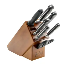 313113553579 WINCO ACERO CUTLERY LINE Knife Set Wooden Block